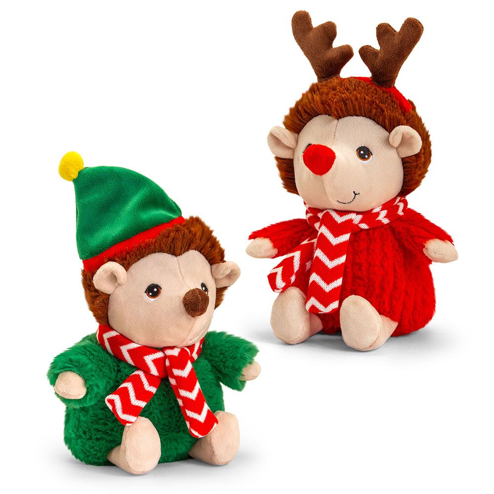 Екологична играчка, Таралежче с коледно облекло, 20 см