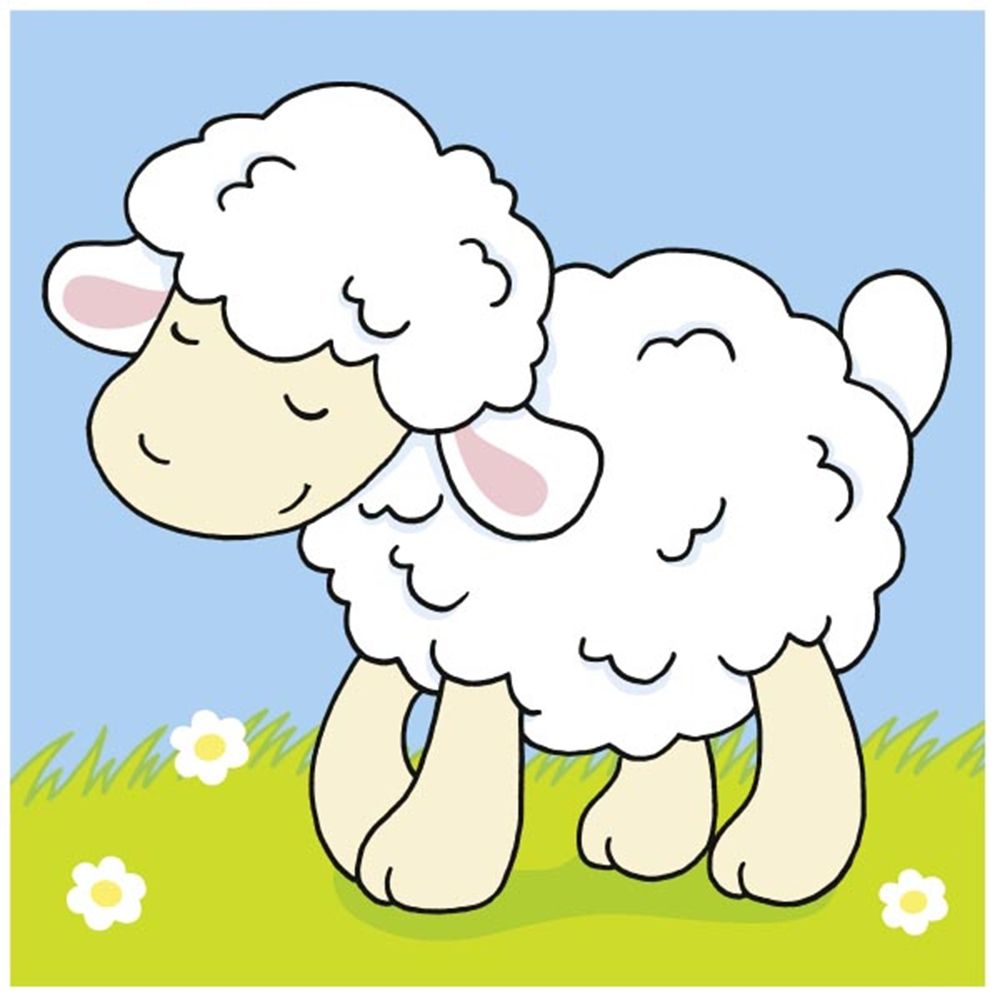 Дървени кубчета, Животни, 4 бр.