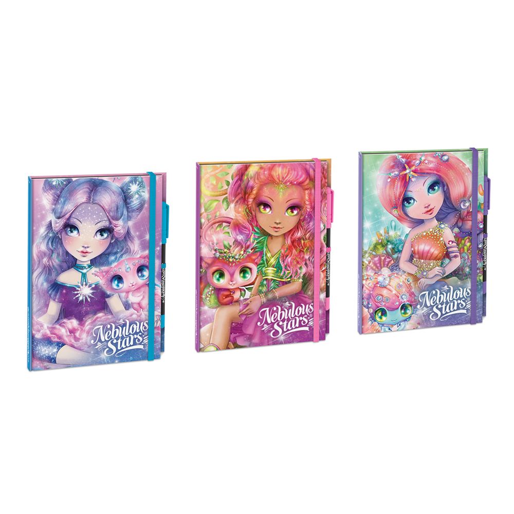 Луксозен тефтер с черни страници, Звездни принцеси, асортимент