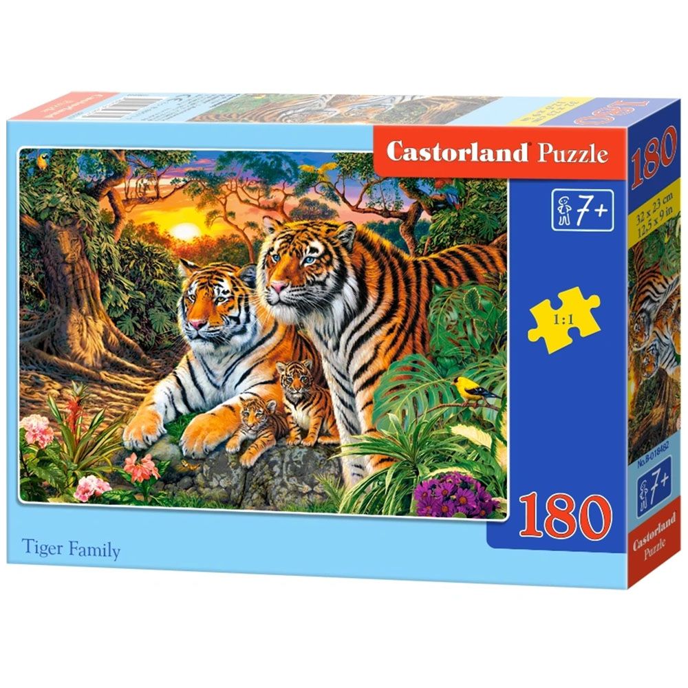 Castorland, Семействотигри, пъзел 180 части