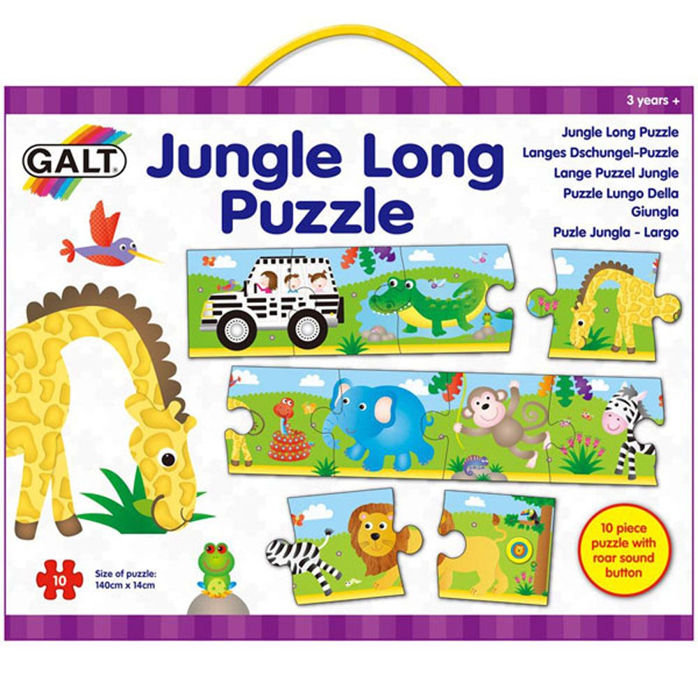 Galt Toys, Дълъг пъзел със звук, Джунгла