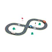 Дървен комплект, Градски път, с колички и аксесоари