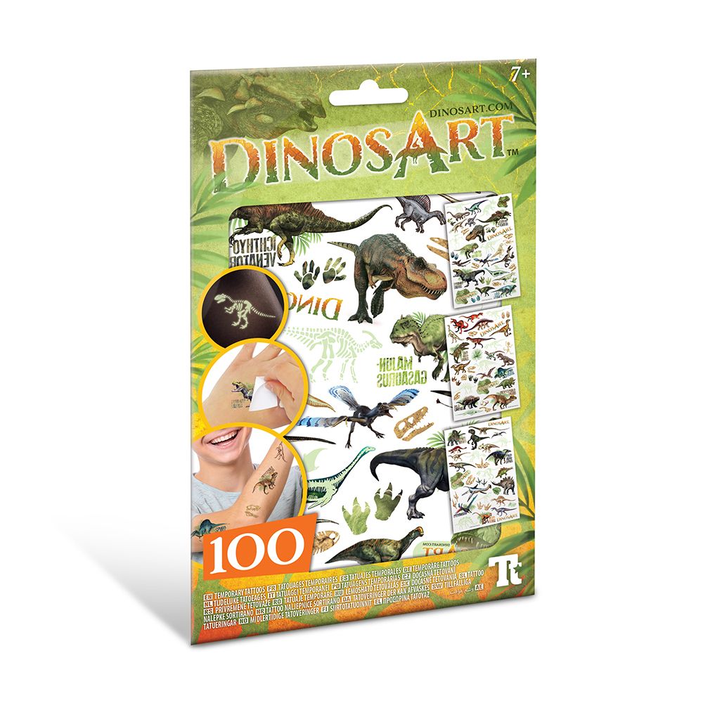 DinosArt, Временни татуировки, Светещи в тъмното, Динозаври