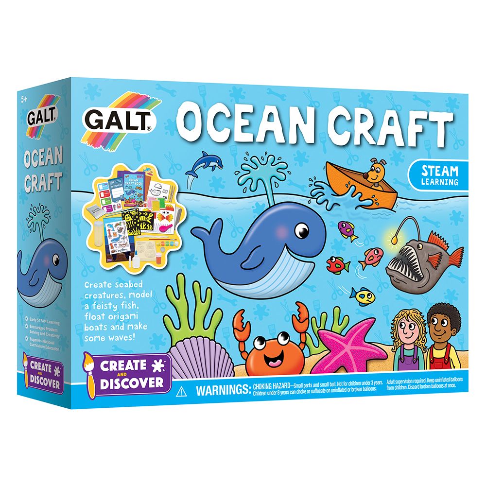 Твори и учи!, Креативен комплект, В дълбините на океана, Galt Toys