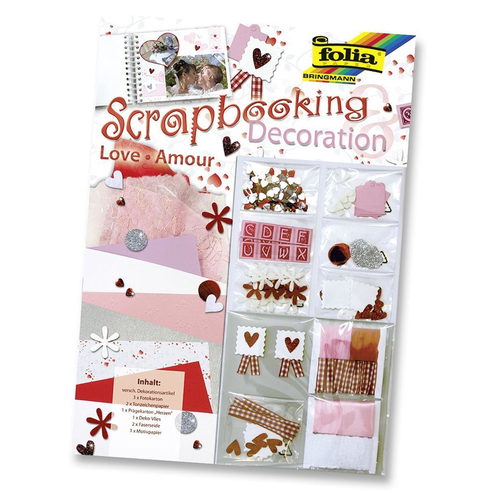 Folia Bringmann, Комплект за апликации и скрапбукинг, Любов