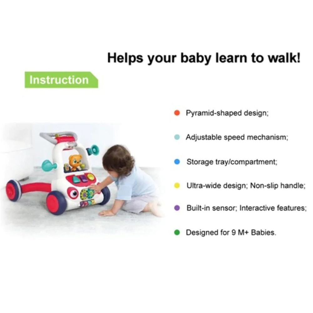 Детска образователна проходилка с музика и светлина, Автомобил