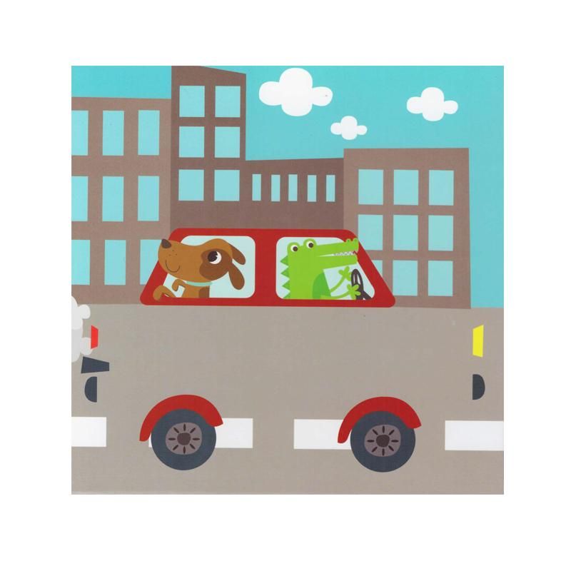 Мини магнитна игра с цветни квадрати, Превозни средства