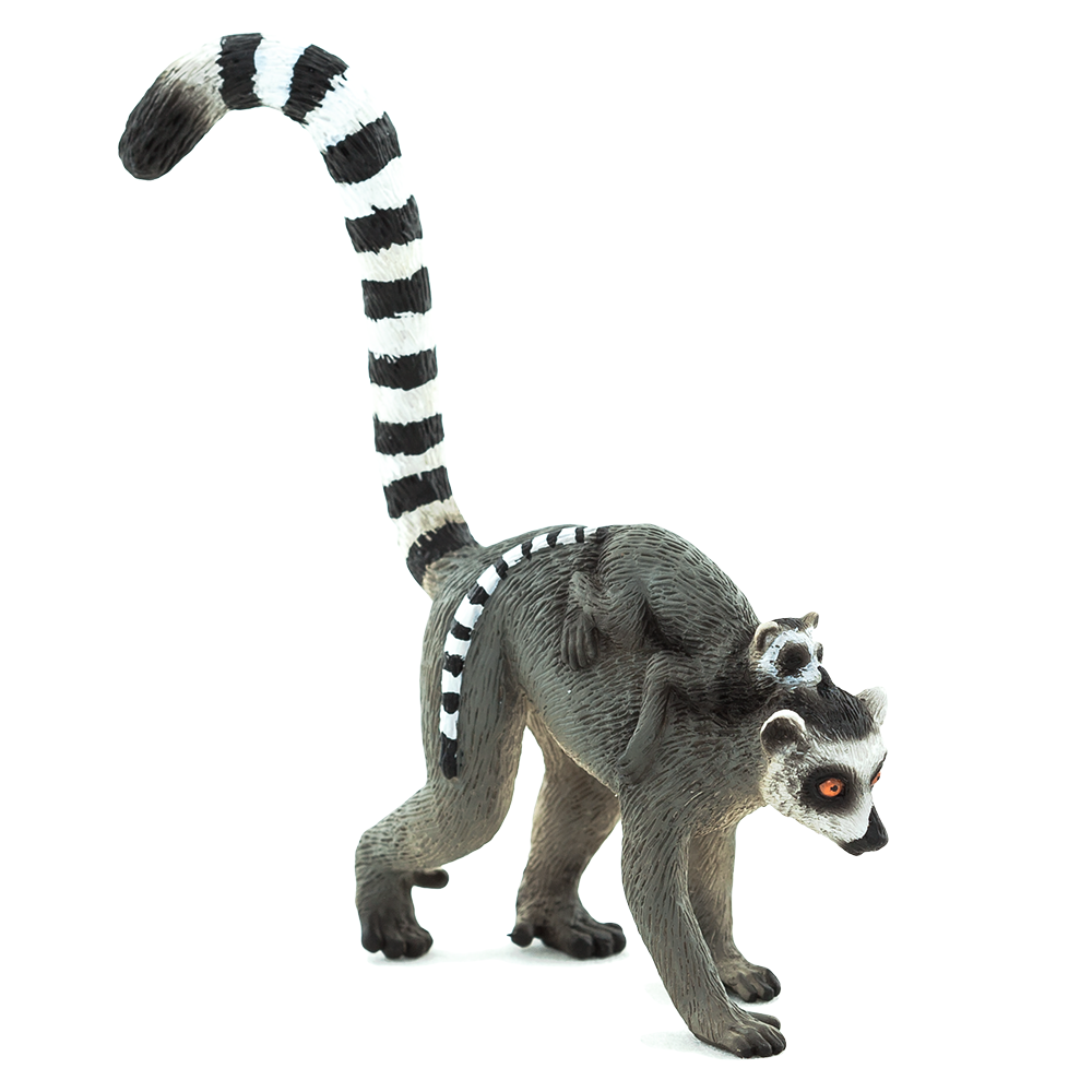 Mojo ANIMAL PLANET, Фигурка за игра и колекциониране, Лемур с бебе лемурче