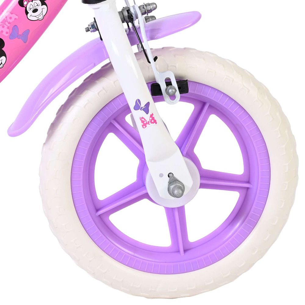Детски велосипед с помощни колела, Disney Minnie, 12 инча