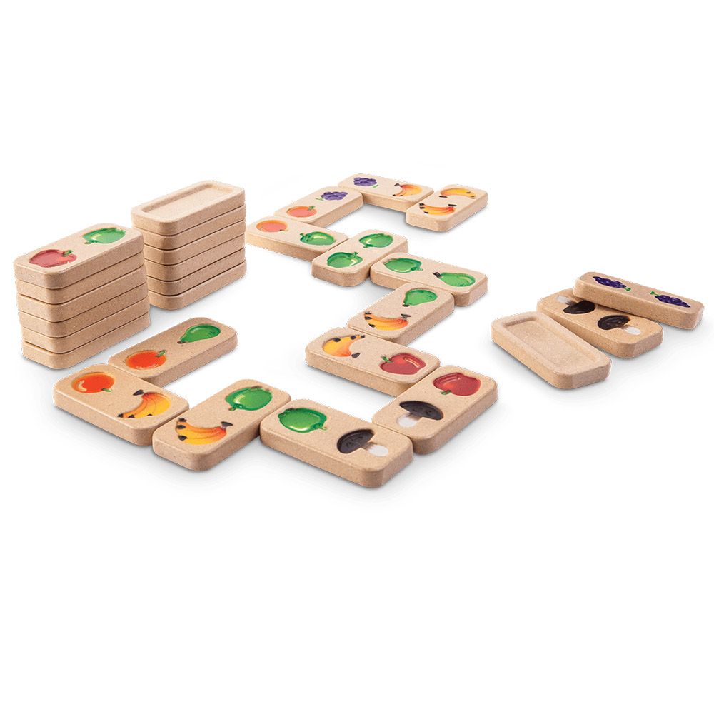 PlanToys, Дървено домино, Плодове и зеленчуци