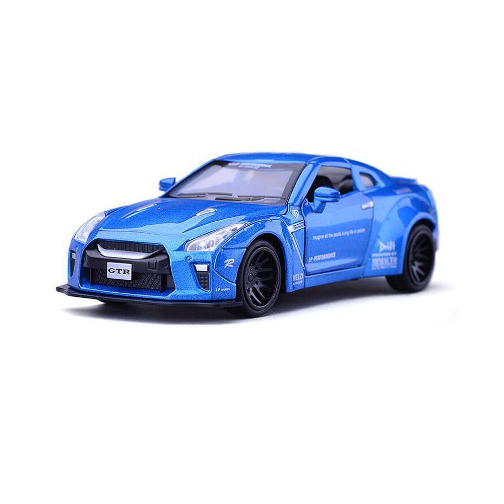 Toy, Метална кола Nissan GTR, синя