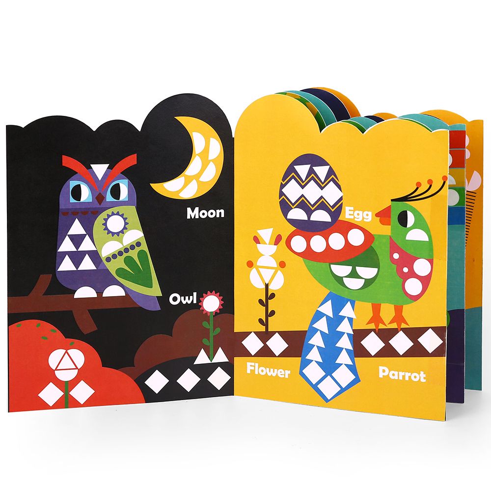 Дидактическа игра, Животни - картини с геометрични стикери