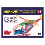 Метален конструктор, Хеликоптер, 10 в 1, 222 части