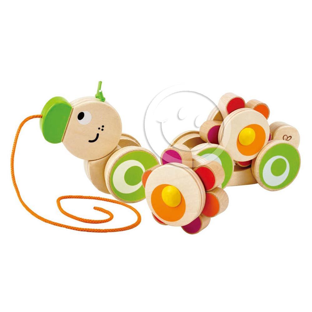 Дървена играчка за дърпане, Гъсеница