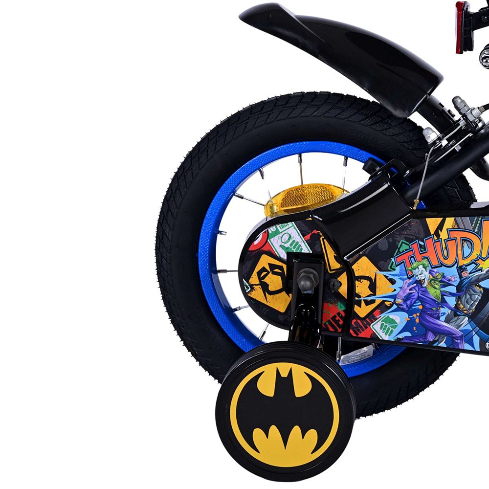 Детски велосипед с помощни колела, Batman, 12 инча