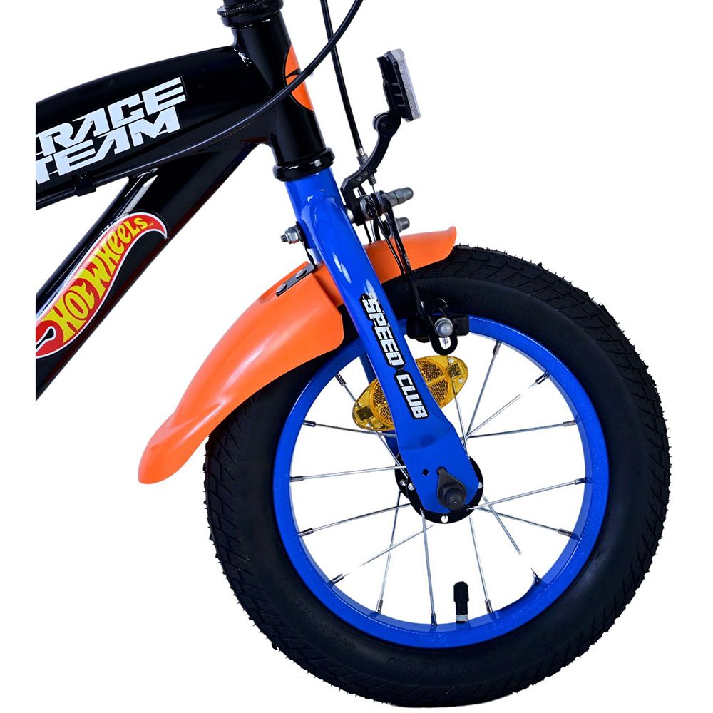 Детски велосипед с помощни колела, Hot Wheels,12 инча
