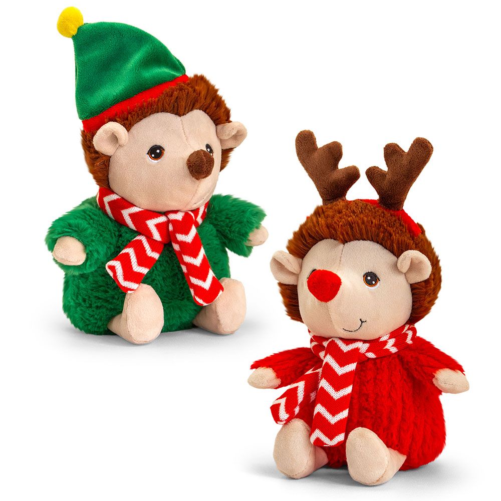 Екологична играчка, Таралежче с коледно облекло, 25 см