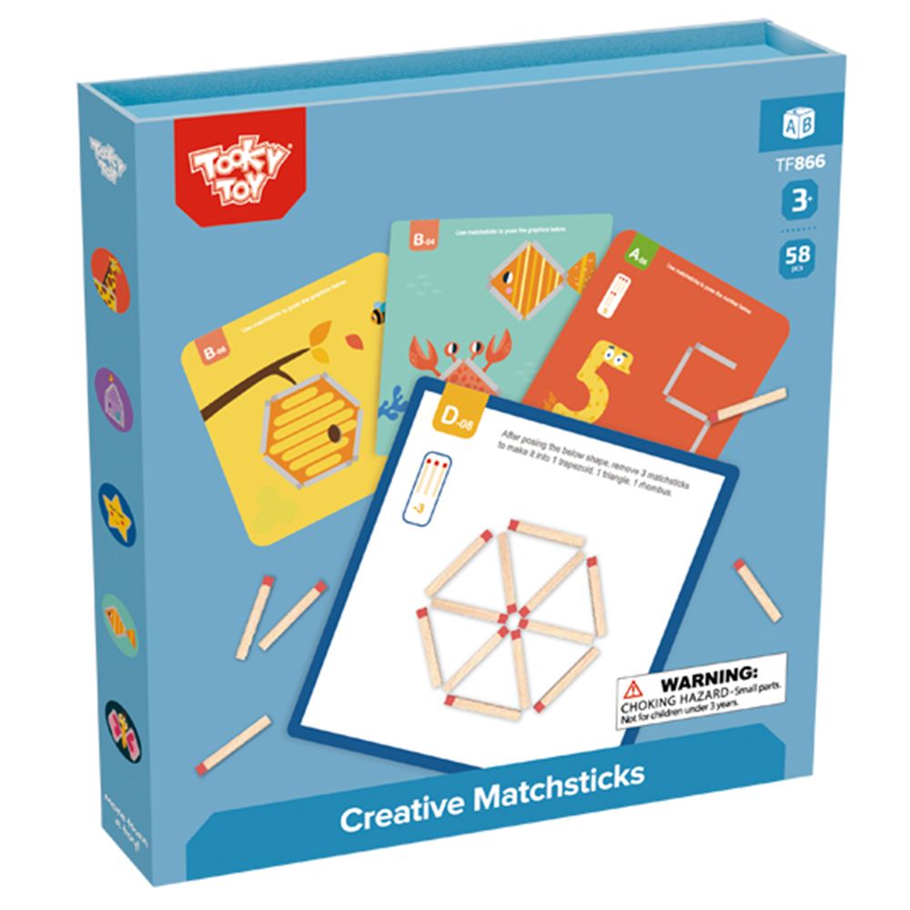 TookyToy, Задачи с магнитни кибритени клечки
