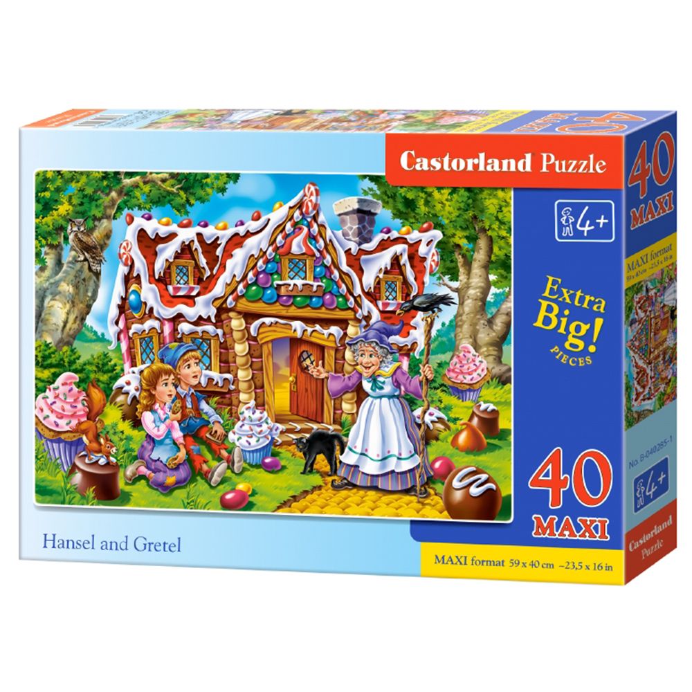 MAXI, Хензел и Гретел, пъзел с 40 части, Castorland