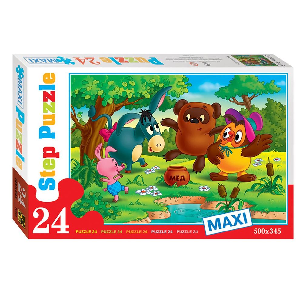 STEP Puzzle, Мечо Пух, пъзел 24 елемента, MAXI