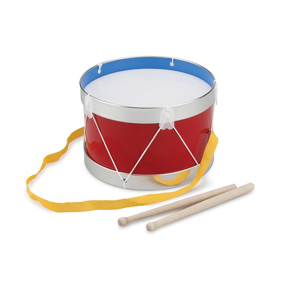 New Classic Toys, Дървено барабанче, червено, 22 см