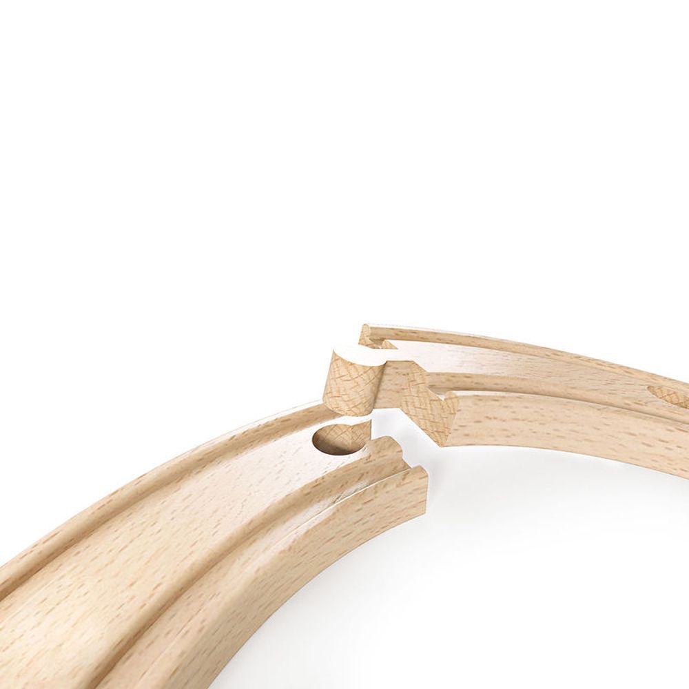 Комплект дървени релси