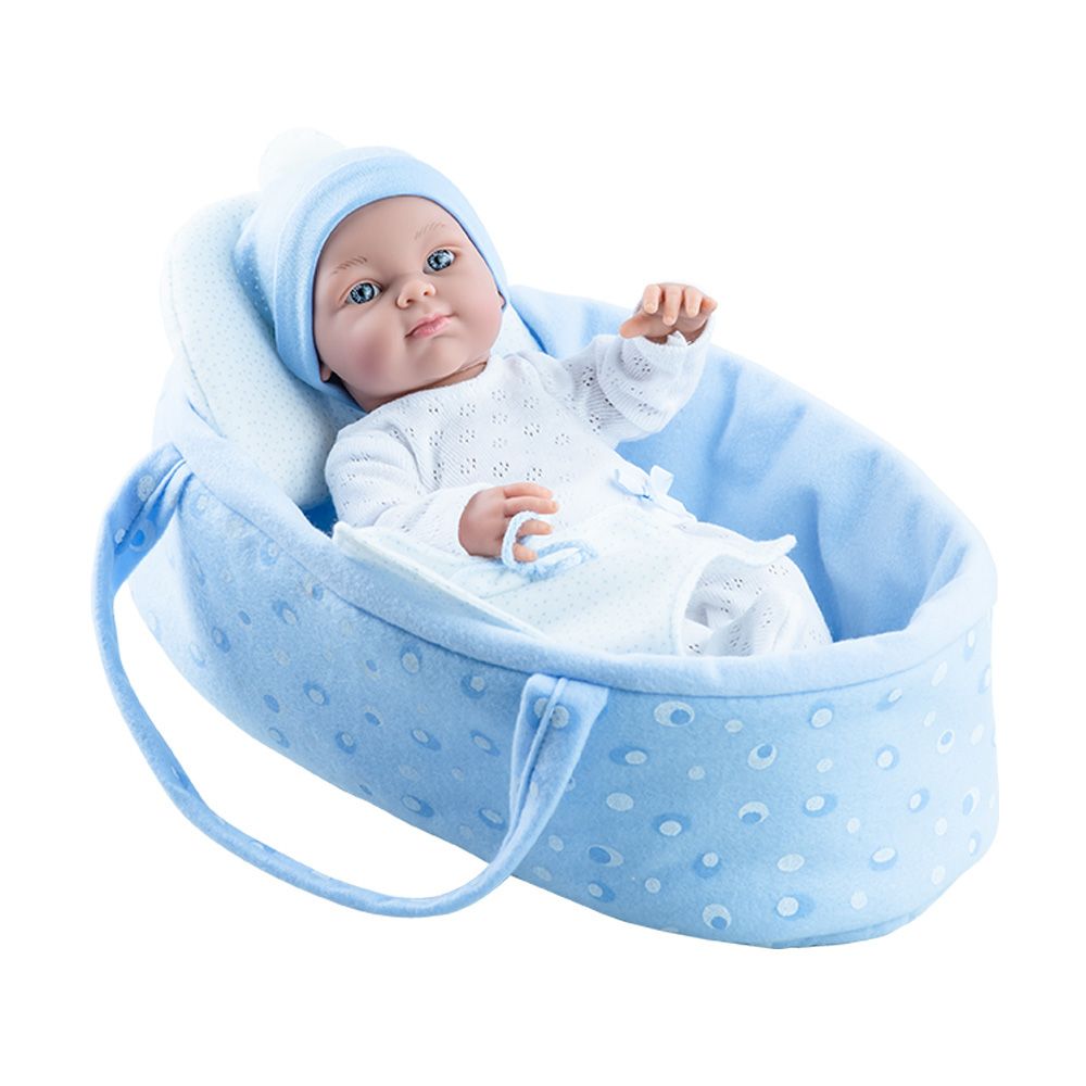 MINI PIKOLINES, Кукла бебе Пиколин с кошче, 32 см, Paola Reina