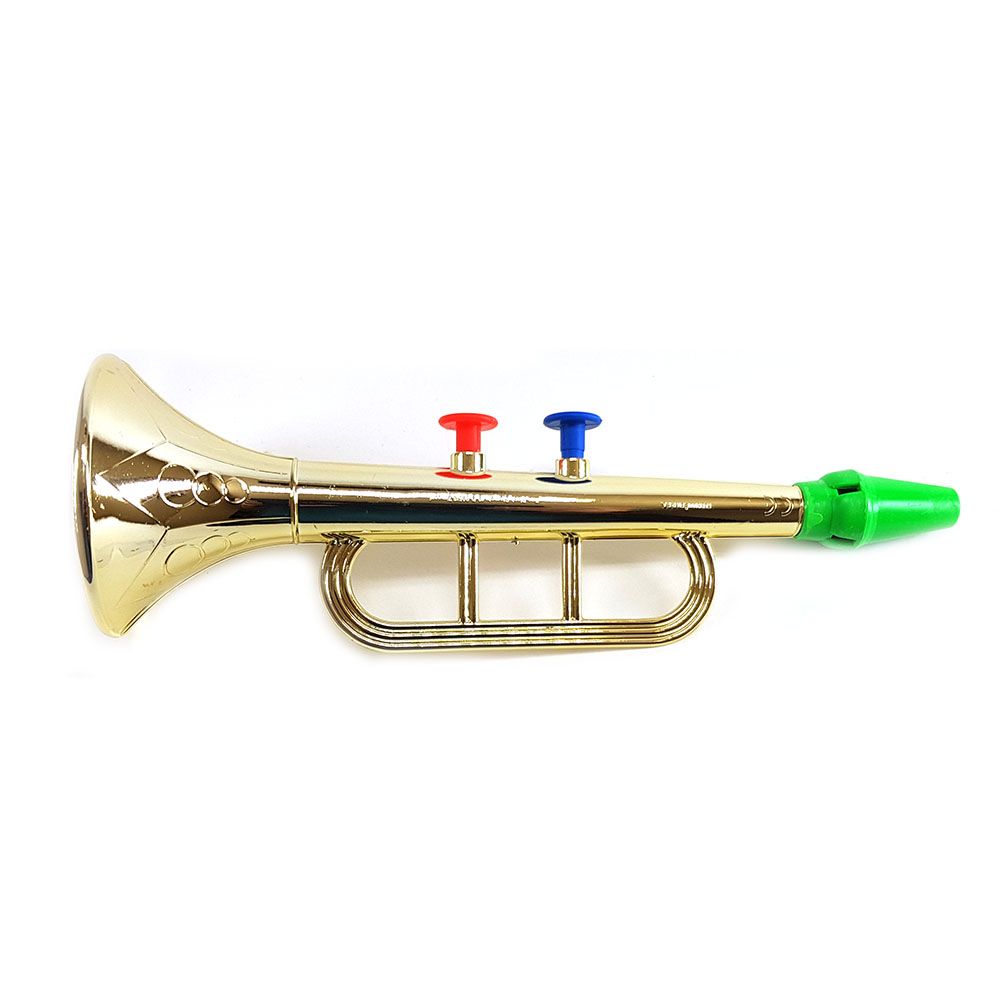 BASS & BASS, Детска играчка, Тромпет златен 22 см.