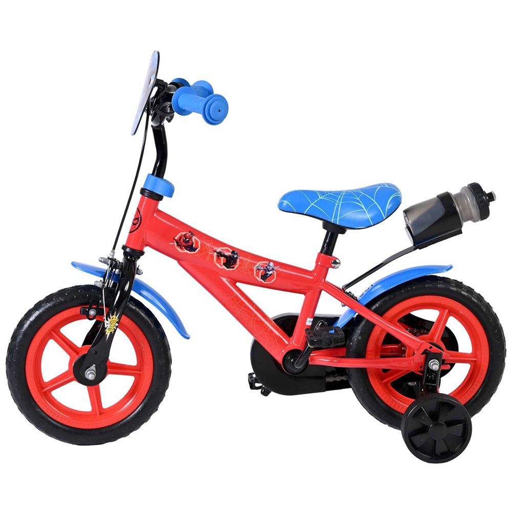 Детски велосипед с помощни колела, Marvel Spiderman, 12 инча