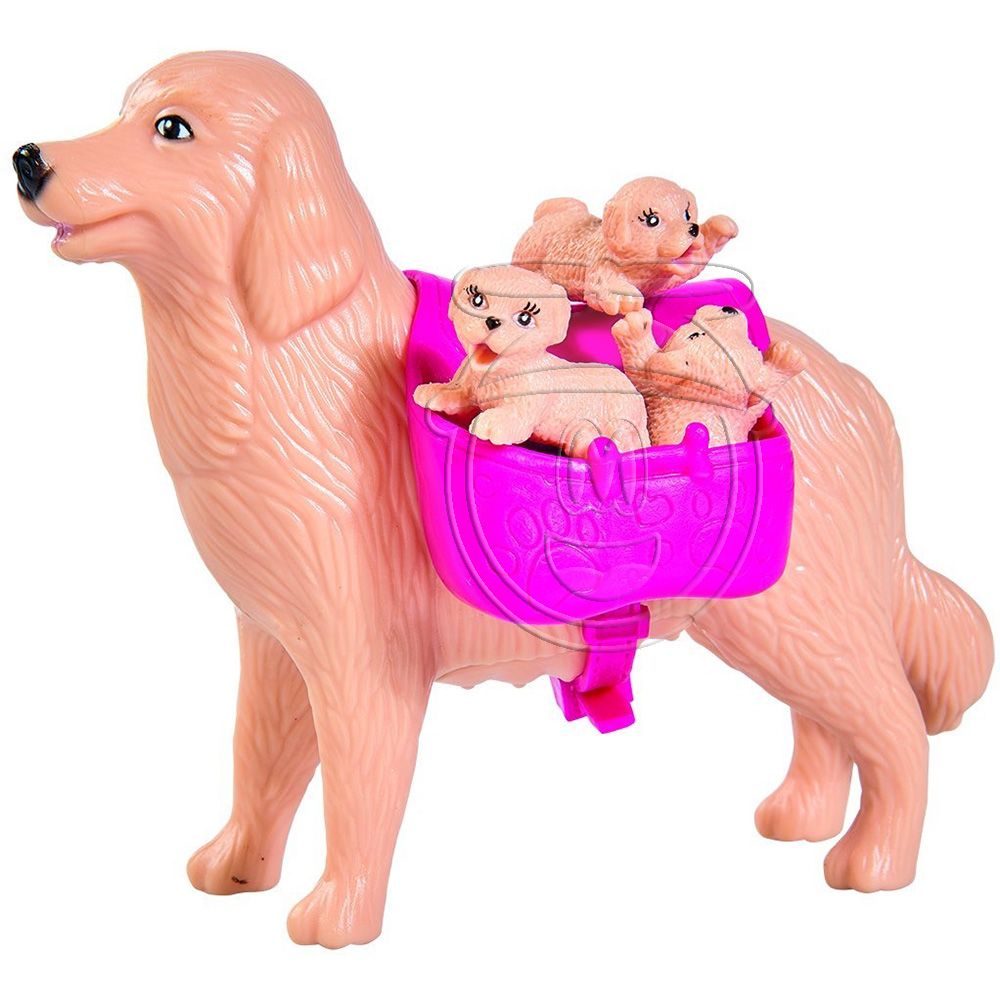 Кукла Еви, с куче и малки кученца