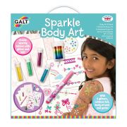 Комплект с блестящи татуировки и аксесоари за тяло