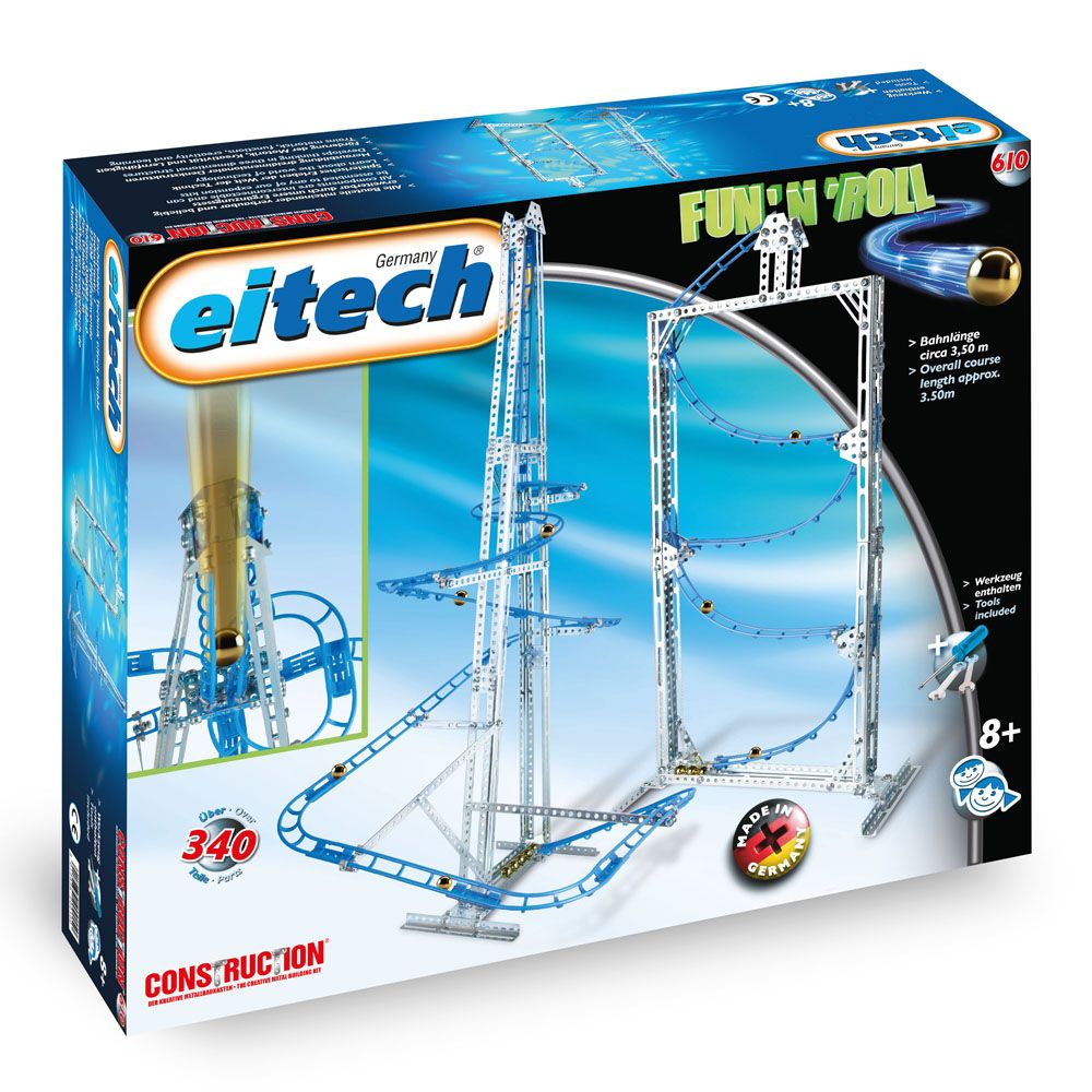 Eitech, Метален конструктор, Marble Run FUN´N´ROLL - 2 модела, 340 части