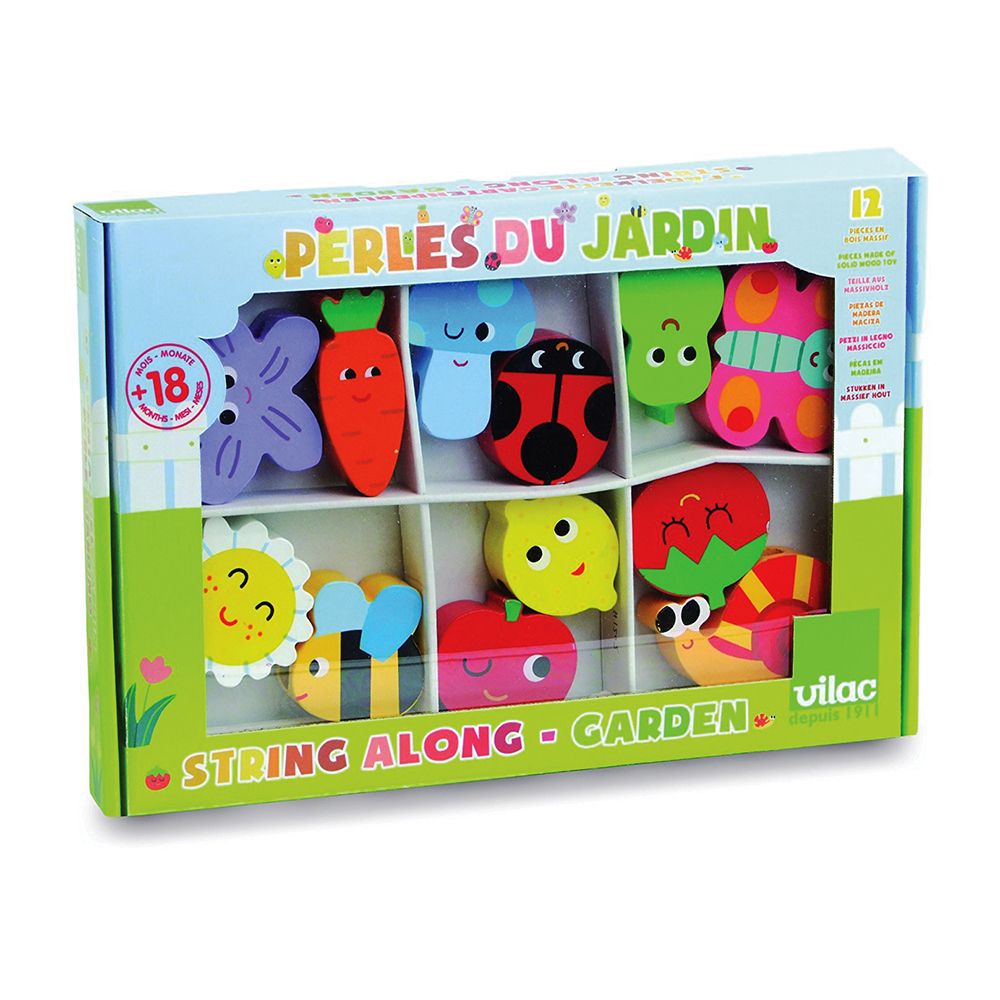 Комплект дървени фигурки за нанизване, Животни