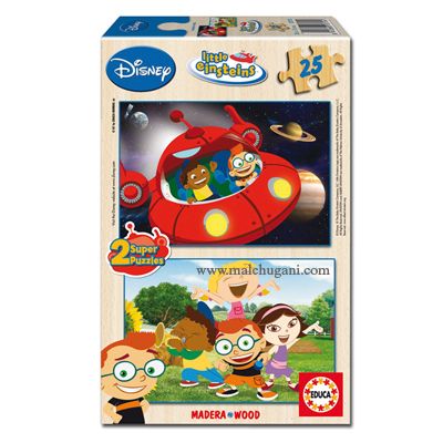 Educa, Малките Айнщайнчета, пъзел с 2 x 25 дървени части