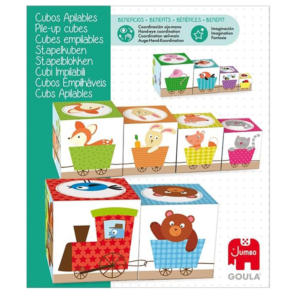 Кула от картонени кубчета, 10 броя