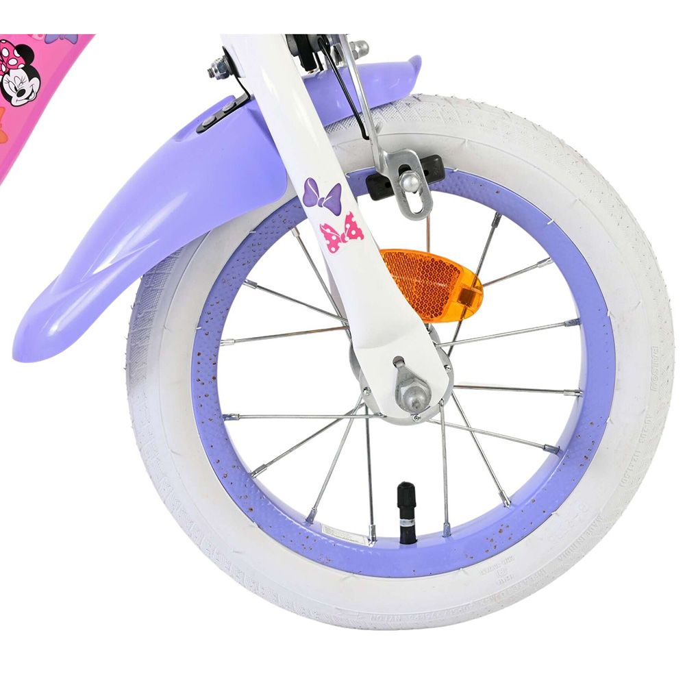 Детски велосипед с помощни колела, Мини Маус,12 инча