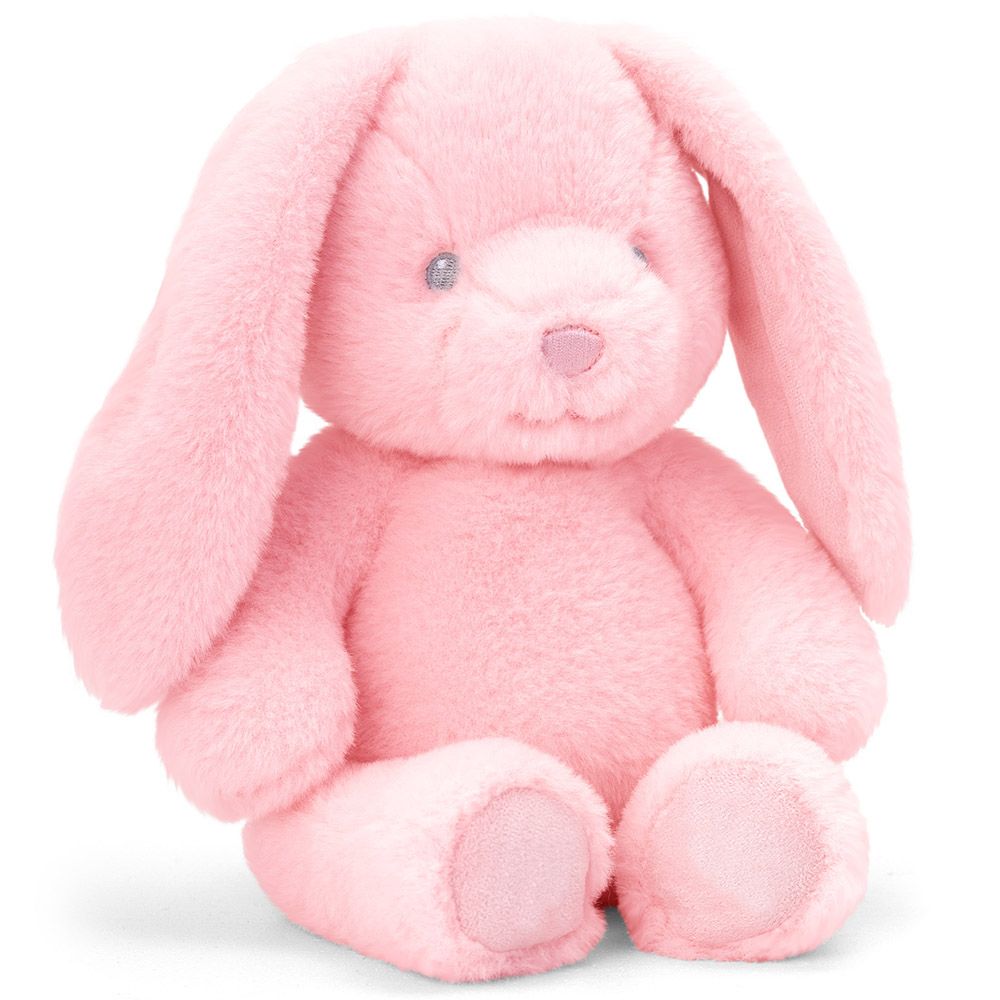 Keel Toys, Бебешко зайче, Розово, Екологична играчка от серията Keeleco, 20 см