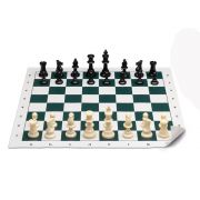 Професионален шах със силиконова подложка, 50 x 50 см