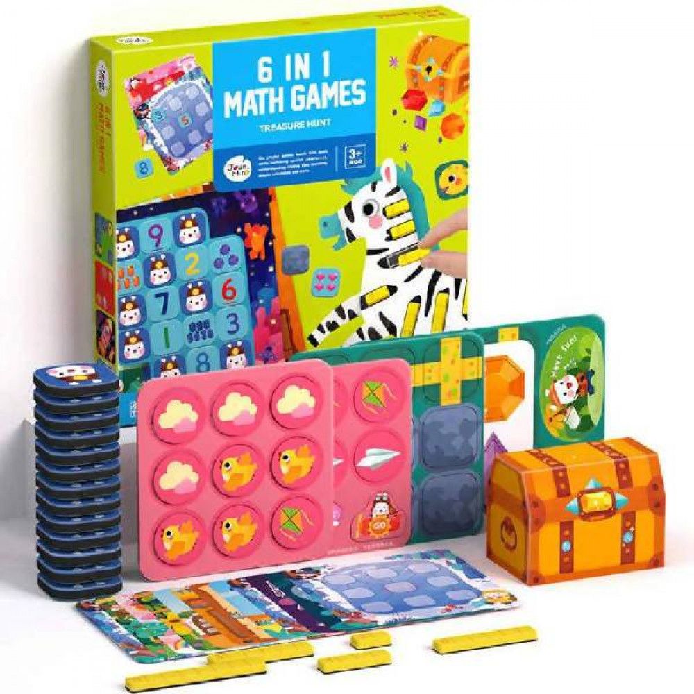 Jarmelo, Комплект с игри, Забавна математика, 6 в 1