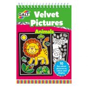 Книжка за оцветяване с кадифе, сладки животни
