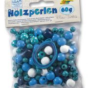 Дървени мъниста, тюркоаз