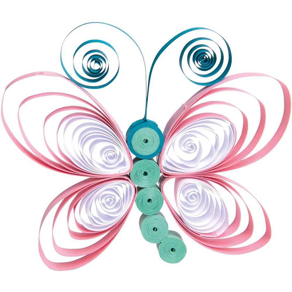 Комплект ленти за квилинг, 290 бр, пастелни цветове