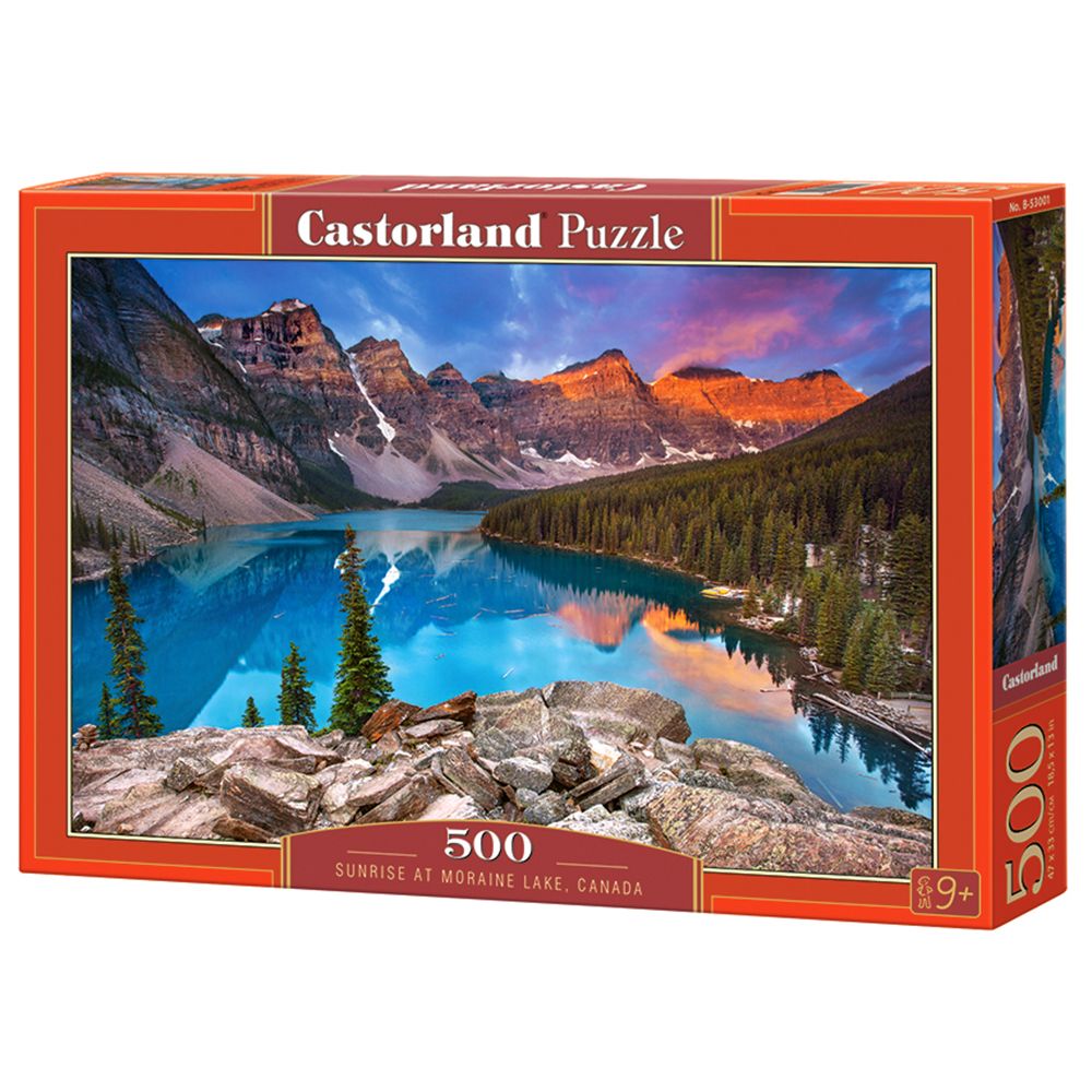 Castorland, Изгрев над езерото Морейн, Канада, пъзел 500 части