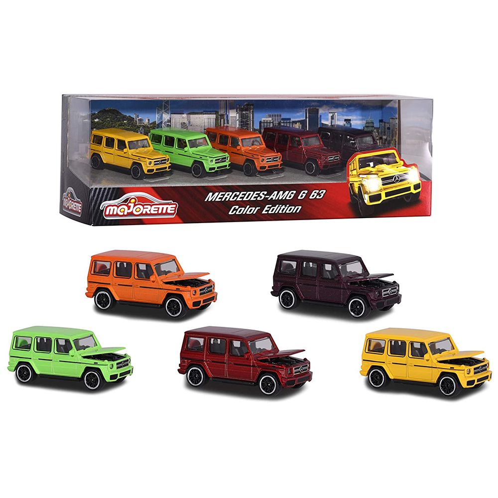 Majorette, Комплект Mercedes G63 автомобили, 5 броя