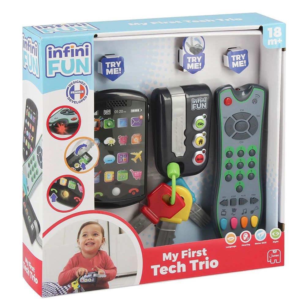 InfiniFUN, Детски смартфон, дистанционно за кола и дистанционно за ТВ, 3 в 1