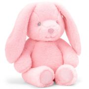 Бебешко зайче, Розово, Екологична играчка от серията Keeleco, 20 см