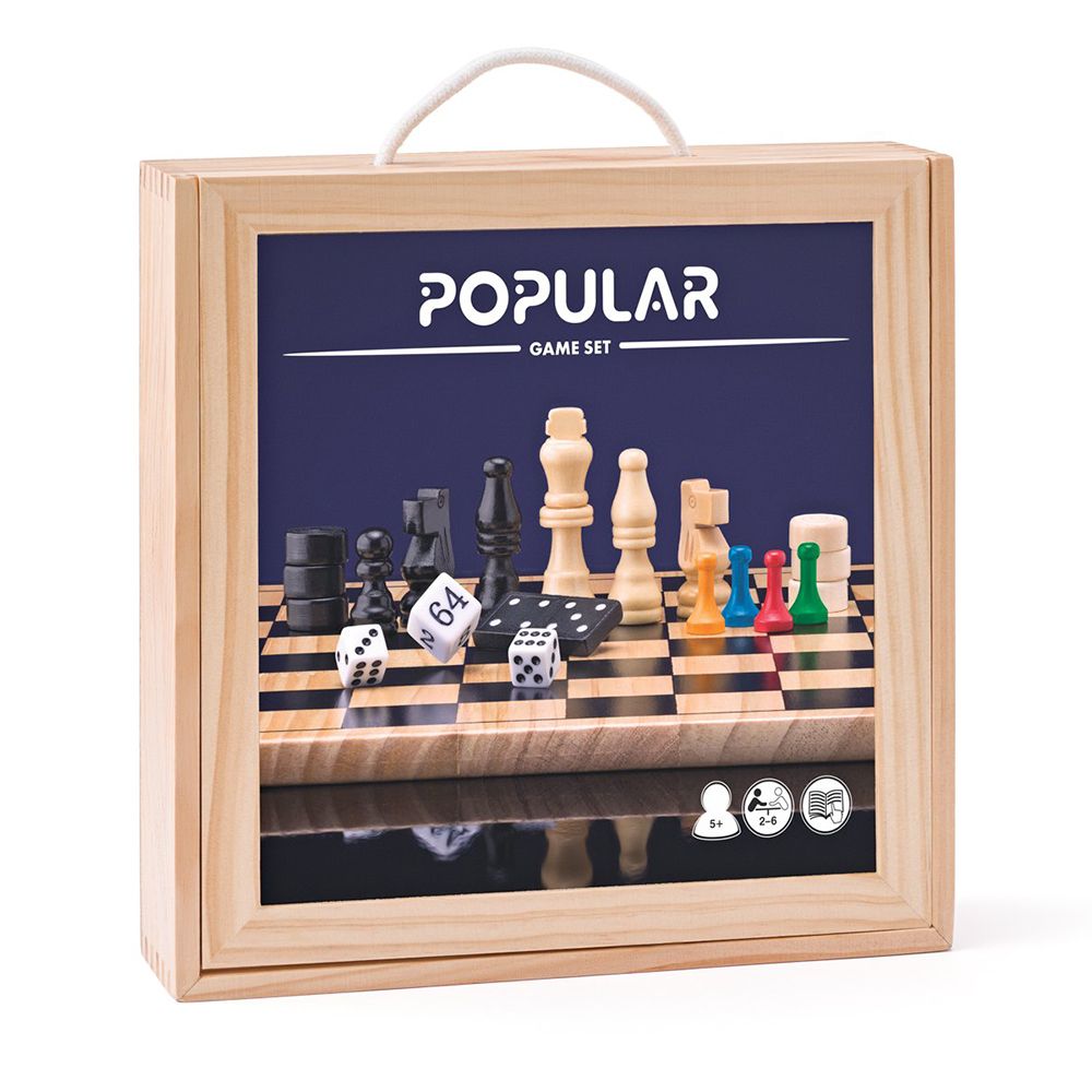 Popular, Луксозен комплект с класически настолни игри