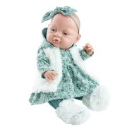 Кукла бебе Бебита, със синя рокличка, 45 см