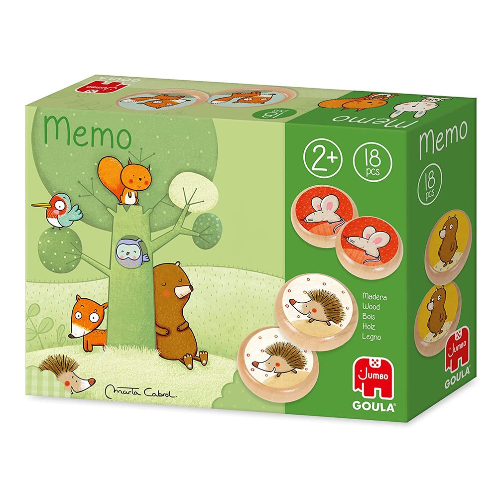 Дървена мемо игра, Животните в гората
