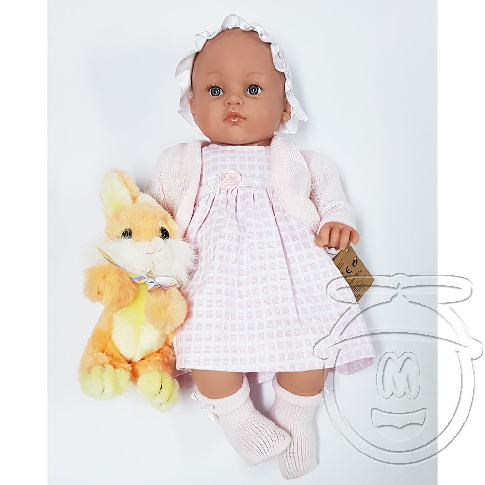 Кукла-бебе, Алисия със зайче, розова